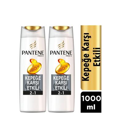 Pantene 2 in 1 Shampoo and Conditioner Anti-Dandruff 500 ml x 2
