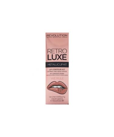 MAKEUP REVOLUTION Retro Luxe Metallic Lip Kit We Rule