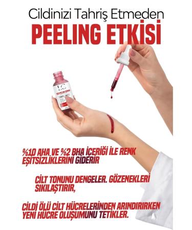 LUCENTIA Barrier Repair & Powerful AntioxidantAHA + %2 BHA Facial Peeling Renewing Red 30 ml - Buy Online on GoSupps.com