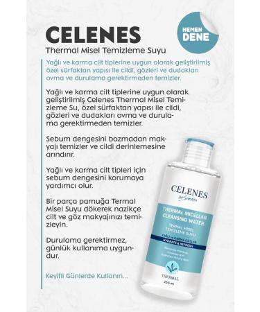 Celenes by Sweden By Sweden Thermal Micellar Cleansing Water 250 Ml - Buy Online on GoSupps.com