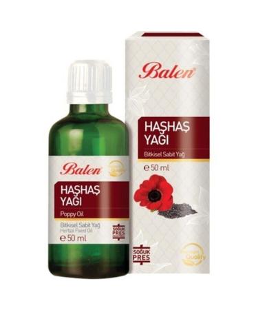Balen Poppy Oil 50ml Cold Pressed Gimdes Certified