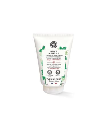 Yves Rocher Peeling Face Wash Gel - Acne Prone Skin / Pure Menthe 125 Ml