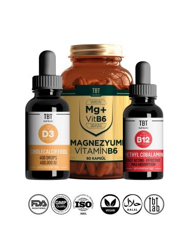 TBT Magnesium Bisglycinate/malate/citrate Vitamin B6 - Vitamin D3 - Vitamin B12