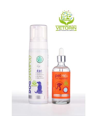 VETOR N Advantageous Double Dog Set. Moisturizing Fur Care Anti-Odor Shampoo