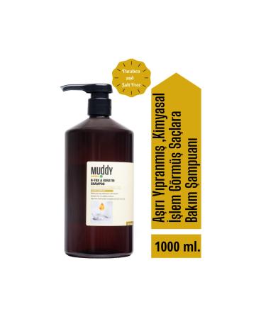 Muddy Extremely Damaged Hair B-tox & Keratin Shampoo 1000 ml + Repairing B-tox & Keratin Conditioner Cream 1000 ml - Buy Online on GoSupps.com