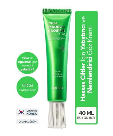 LEBELAGE Rosacea and Eczema Sensitive Eye Contour Soothing Moisturizing Cica Madeca Eye Cream 40 Ml