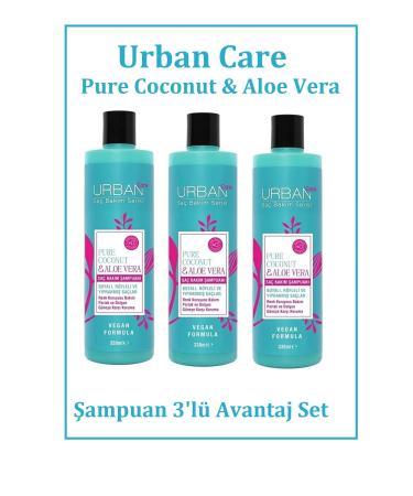 Urban Care Shampoo 330ml Pure Coconut Aloe Vera
