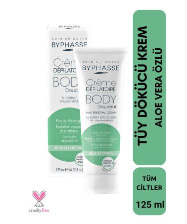 BYPHASSE Hair Removal Cream Aloe Vera Extract 125ml