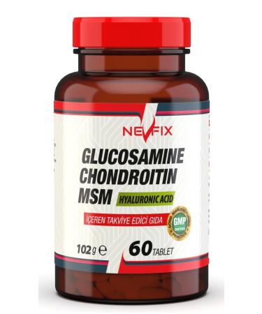 Nevfix Glucosamine Chondroitin Msm Hyaluronic Acid 60 Tablets