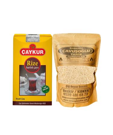 aykur Tourist Tea 1 Kg + Raw White Sesame (Unroasted) 1 Kg