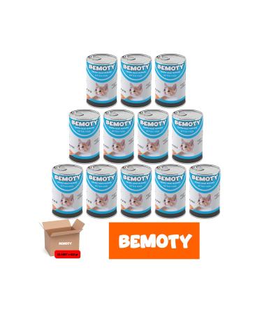 BEMOTY FISH FLESH KITTEN CANNED FOOD 415 GR * 12 PIECES