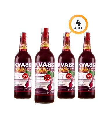 Jungle Healthy Food - Spicy Beet Kvass 4 X 750 ml - Glass Bottle