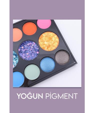 MUJGAN Music Festival 19 Glitter and Matte Eyeshadow Palette No:2 - Buy Online on GoSupps.com
