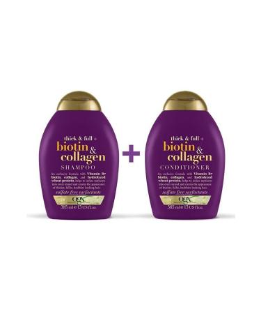 OGX Organix Biotin-collogen Shampoo 385 Ml + Hair Conditioner 385 Ml - Buy Online on GoSupps.com