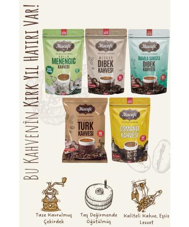 Miska Miscafe Traditional Turkish Coffee Package Turkish Coffee Dibek Menengi Ottoman Coffees (5 PIECES) - Buy Online on GoSupps.com