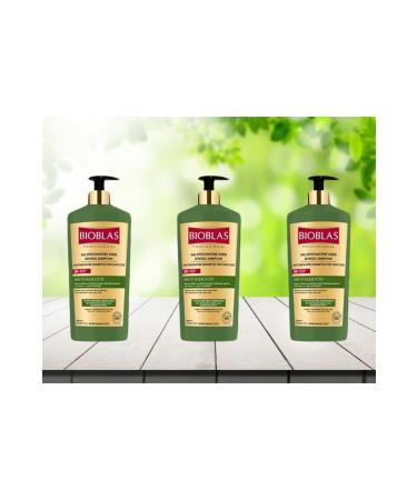 Bioblas Pytokeratin Professional Repair Shampoo for Dry and Damaged Hair 1000 Ml * 3 Pieces
