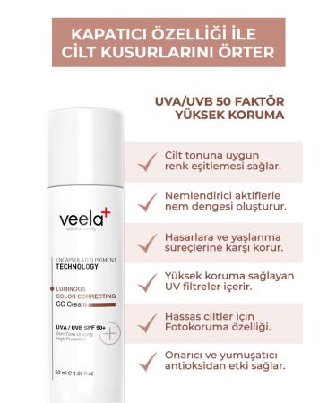 VEELA Concealer - Skin Tone Equalizer 50 Factor CC Cream Luminous Color Correcting CC Cream Spf 50 - Buy Online on GoSupps.com