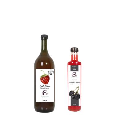 Suheylaana Natural Strawberry Vinegar 1500 Ml - Natural Blackberry Vinegar 500 Ml