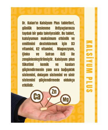 Dr Kalan Calcium Plus (MAGNESIUM VITAMIN D3 AND...) 90 Tablets - Buy Online on GoSupps.com