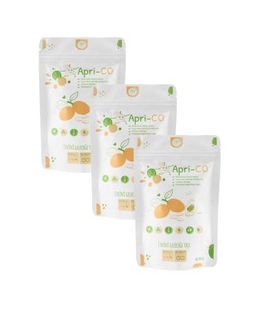 Dark Brown Apricot and Apricot Kernel Pure Fruit Ball Healthy Snack 3x100 gr