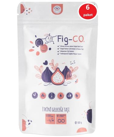 Dark Brown Fig and Almond Additive-Free Fruit Ball Healthy Snack 6x100 gr