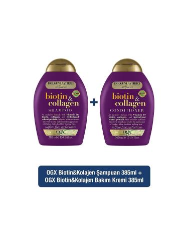OGX Organix Biotin-collogen Shampoo 385 Ml + Hair Conditioner 385 Ml