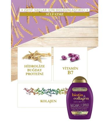 OGX Organix Biotin-collogen Shampoo 385 Ml + Hair Conditioner 385 Ml - Buy Online on GoSupps.com