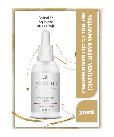Jeuvenile Retinol 1% Serum - Anti-Aging & Regenerating (Retinol Squalane Jojoba Oil)