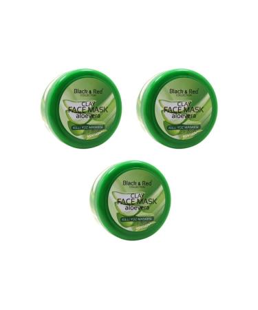 Black Red Clay Mask 400gr. Menthol 3 Pieces