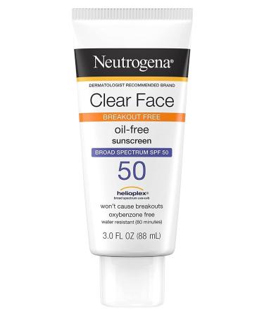 Neutrogena Clear Face SPF50 Oil-Free Sunscreen for Face 88ML