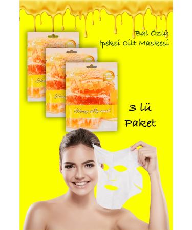 Dahaus 3 Pieces Honey Silk Face Mask Moisturizing Whitening Facial Mask XLM96
