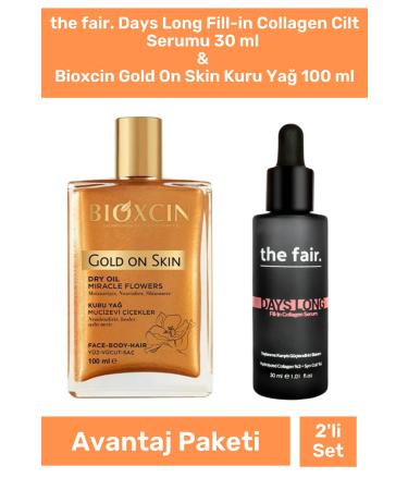 Bioxin the fair. Days Long Fill-in Collagen Skin Serum 30 ml & Bioxcin Gold On Skin Dry Oil 100 ml