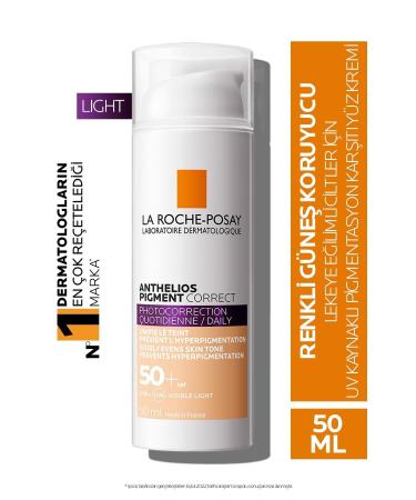 La Roche Posay Anthelios Pigment Correct Light Tone Anti Cream High Protection DEMBA725