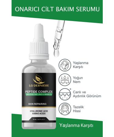 La Derniere Anti-Aging Skin Care Serum with Peptide Hyaluronic Acid - Amimo Acid Complex 30 ml