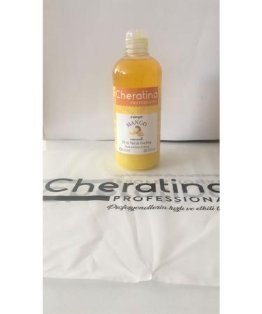 Cheratina Brightening and Dead Skin Remover Hand and Body Peeling Mango 600 ml