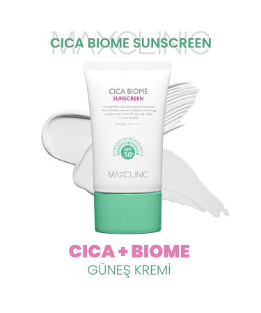 MAXCLINIC Cica Biome Soothing Sunscreen with Cica Biome Complex MAXCLINIC Cica Biome Sunscreen SPF50+ PA++++