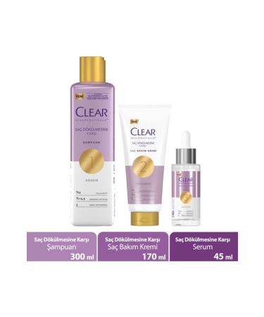 Clear Scalpceuticals Shampoo 300 ml + Hair Care Conditioner 170 ml + Serum 45 ml
