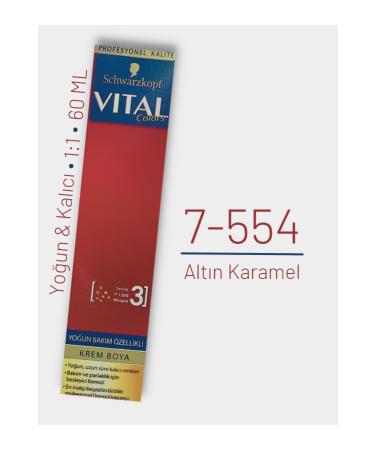 Vital Hair Dye No 7.554 - Golden Caramel 60ml