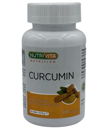 Nutrivita Nutrition 60 Capsules Turmeric Extract Curcumin Piperine