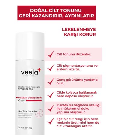 VEELA Skin Tone Corrector Brightening Cream for Blemished Skin Pigment Correcting Cream - Buy Online on GoSupps.com