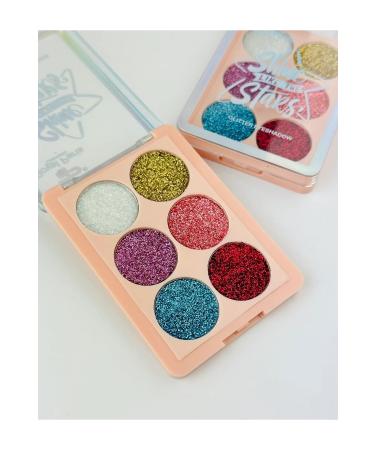 N YENABEAUTY 6 Glitter Eyeshadow Palette Festival Colors - Buy Online on GoSupps.com
