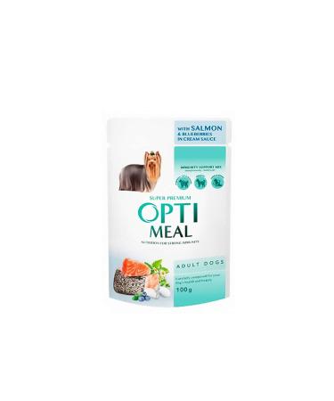 OptiMeal Som.-Yab. Mer.Pouch Cre Sauce Small Breed 100Gr