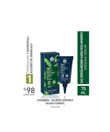 Yves Rocher Anti-Hair Loss (Anti-Chute) Strengthening Ginseng Serum - Vegan-75 ml