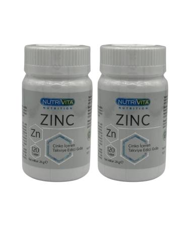 Nutrivita Nutrition Zinc 15 Mg Zinc 2x120 Tablets