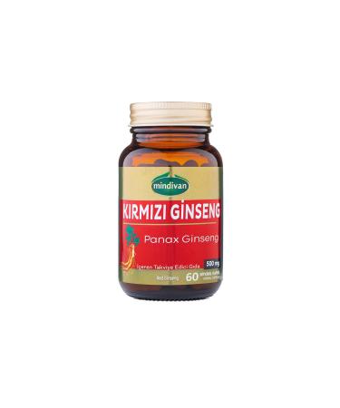 Mindivan Red Ginseng Extract 60 Capsules Panax Ginseng Red Ginseng