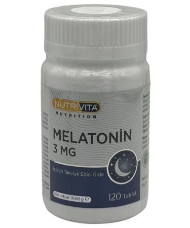Nutrivita Nutrition Melatonin 3 Mg 120 Tablets