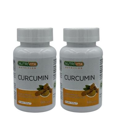 Nutrivita Nutrition Curcumin 2x60 Capsules Turmeric Extract Curcumin Piperine