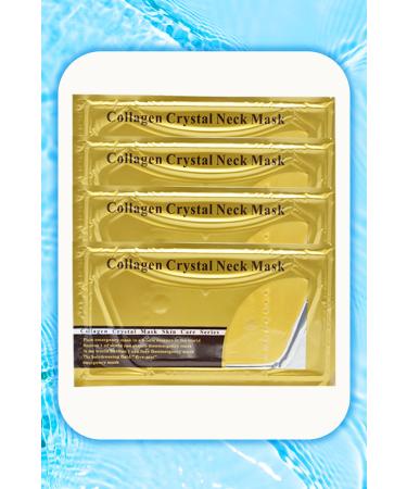Xolo Double Chin Neck Collagen Mask Firming Moisturizing Neck Mask 4 Pieces Collagen Lift Masks