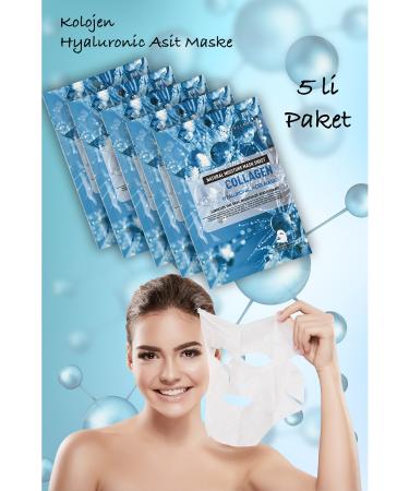 Dahaus 5 Piece Moisture Bomb Hyaluronic Acid Mask Collagen Essence Instant Effect XLM236