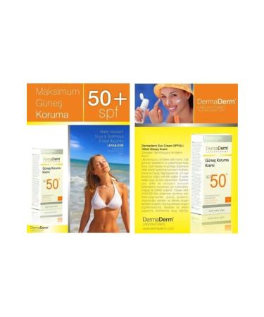DermaDerm Spf 50+ Factor Sun Cream Dermatological Series Production 05/18 - Buy Online on GoSupps.com